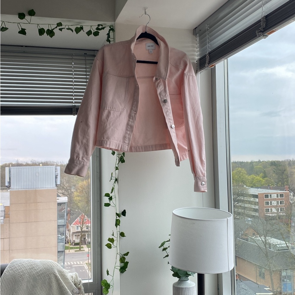 Nine West Pink Jean Jacket